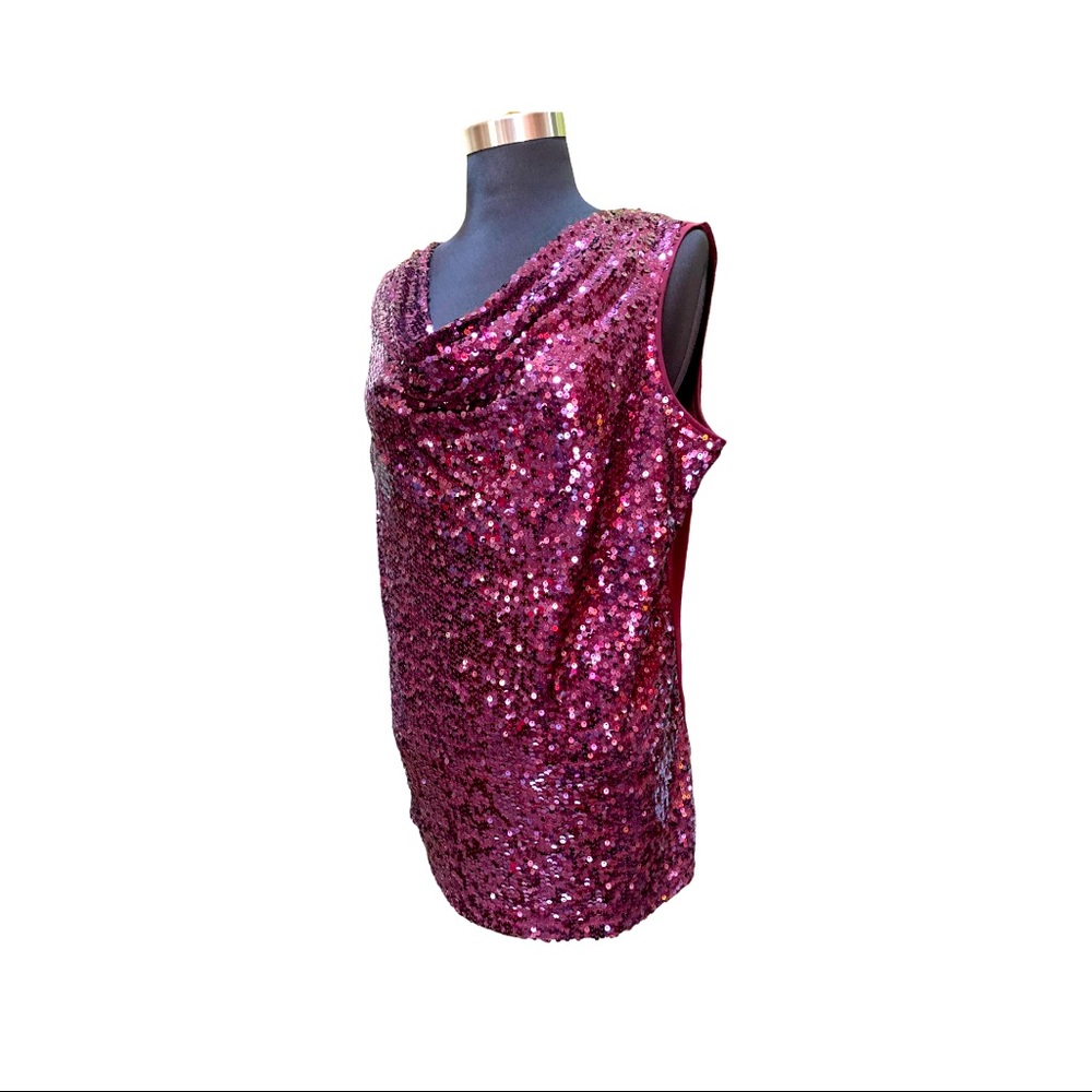Calvin Klein Sleeveless Sequin Top